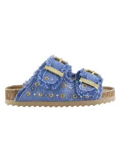 Denim Sandal with studs
