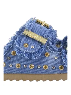 Denim Sandal with studs 2