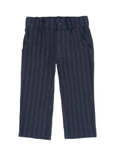 PANTALONE GESSATO BLU