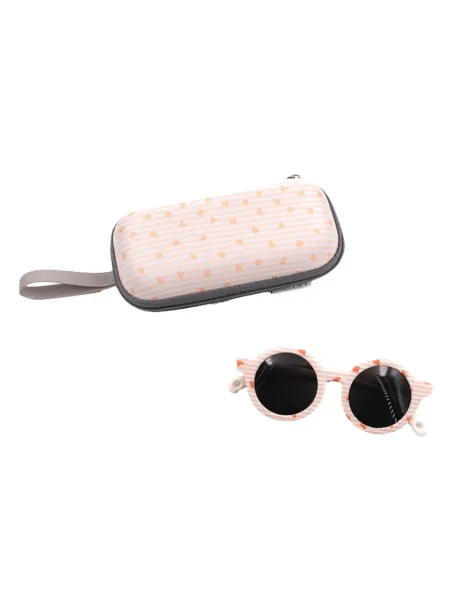 Sun glasses stripe&leaves