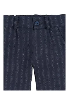 PANTALONE GESSATO BLU 2