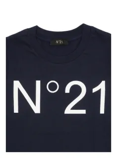BLUE LONG SLEEVE T-SHIRT - N.21 Kids 2