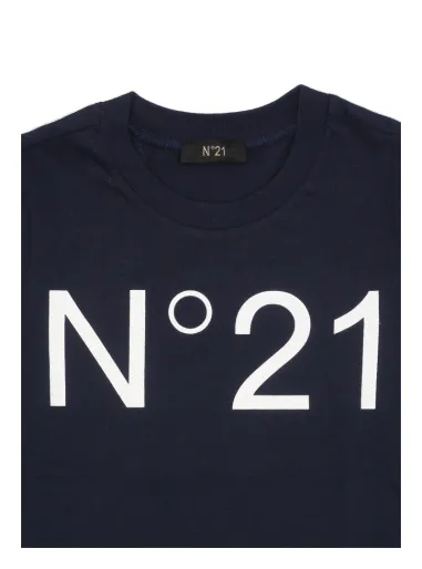 BLUE LONG SLEEVE T-SHIRT - N.21 Kids