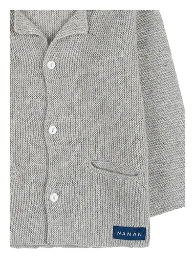 CARDIGAN IN FILO GRIGIO