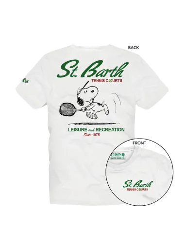 T-Shirt Snoopy tennis court
