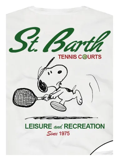 T-Shirt Snoopy tennis court