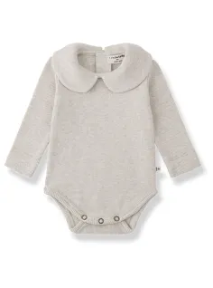 Ribbed round neck bodysuit