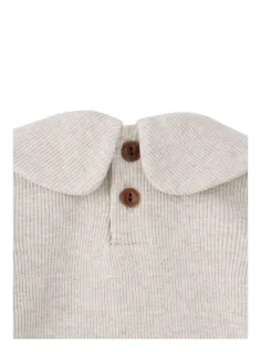 Ribbed round neck bodysuit 2