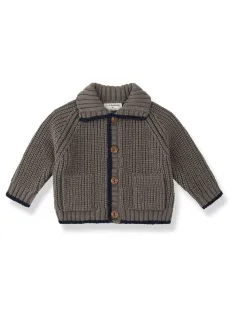 Wool blend cardigan