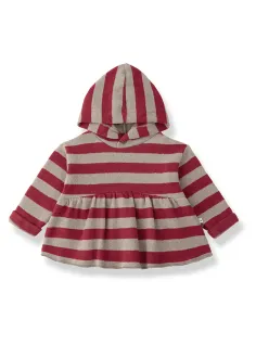 Warm cotton striped sweatshirt