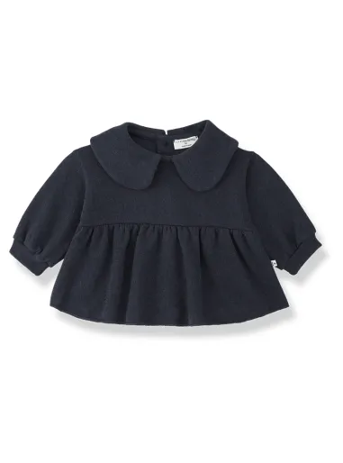 Open-back sweatshirt