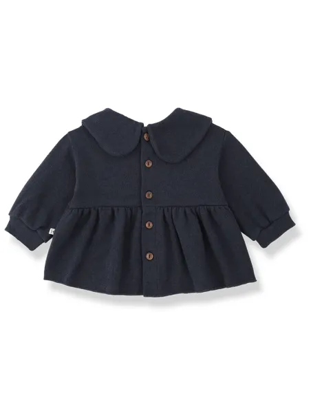Open-back sweatshirt