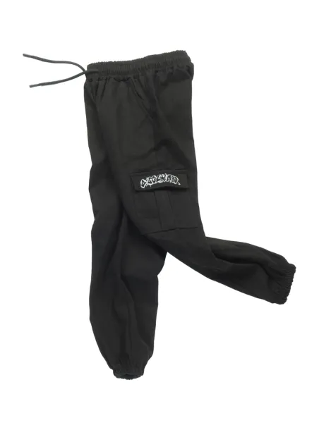 PANTALONE CARGO IN TESSUTO NERO