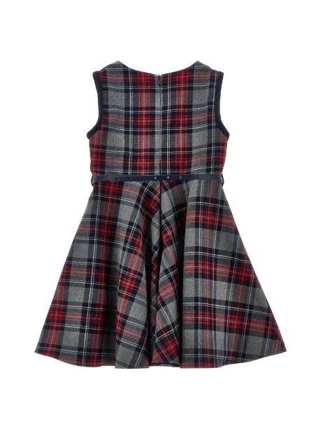 Abito scamiciato tartan