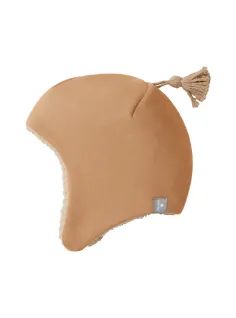 Cappello felpa+orsetto+nappino