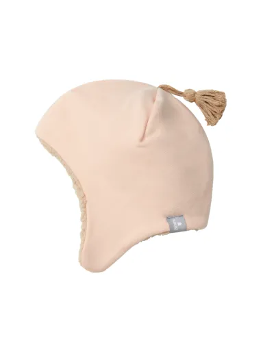Sweatshirt hat + teddy bear + tassel