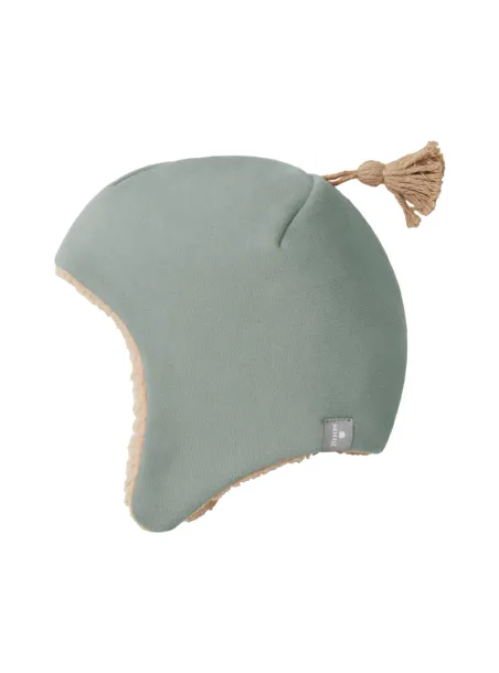 Sweatshirt hat + teddy bear + tassel