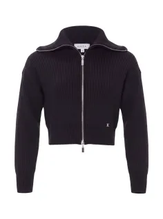 Cardigan zip bomber