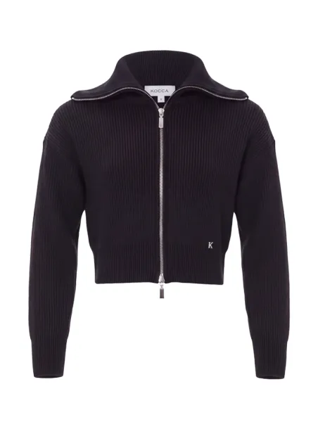 Cardigan zip bomber