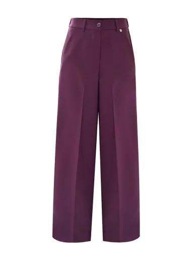 Viscose blend trousers