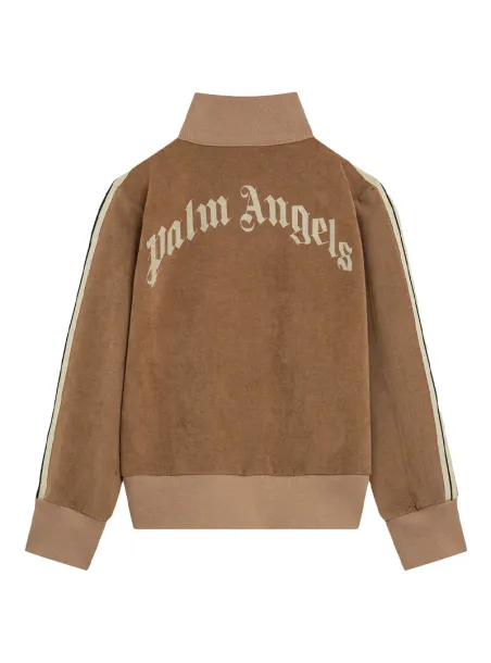 Velvet zip sweatshirt