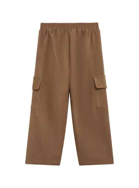 Smooth velvet trousers