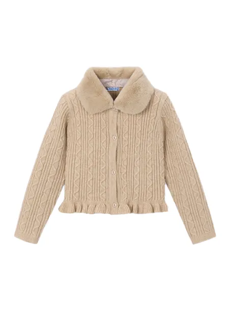 Maglia collo pelliccia