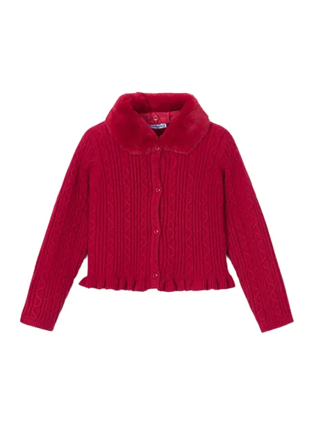 Maglia collo pelliccia