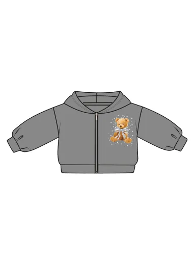Neoprene zip sweatshirt