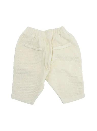 PANTALONE Velluto 2000 righe Avorio
