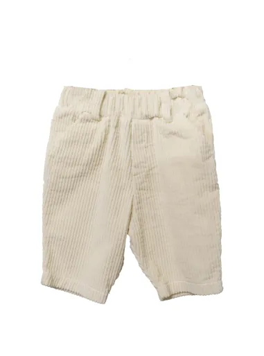 VELVET TROUSERS FIORILE IVORY - FIORILE