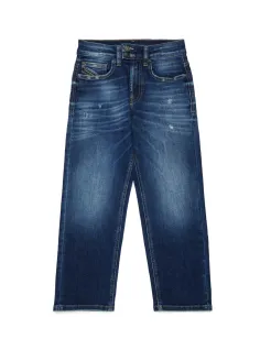 Wide straight jeans trousers