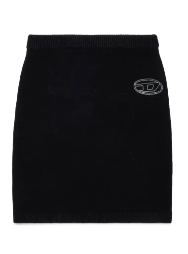 Wool blend pencil skirt