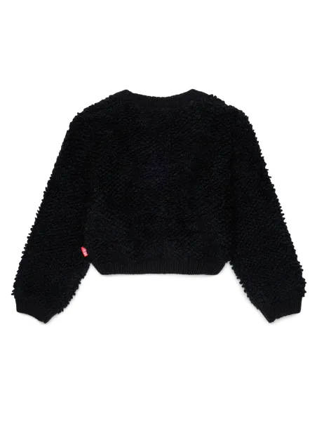 Pullover con zip misto lana