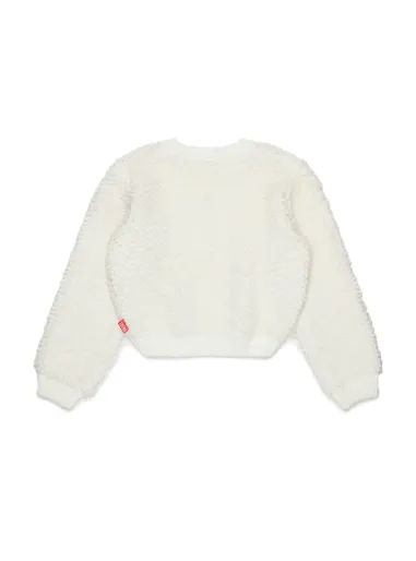 Pullover con zip misto lana