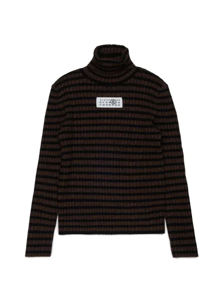 Maglia dolcevita a coste