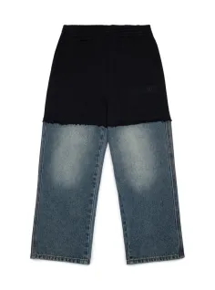 Pantalone felpa + Denim