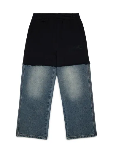 Pantalone felpa + Denim