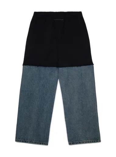 Pantalone felpa + Denim