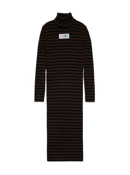 Ribbed striped dress