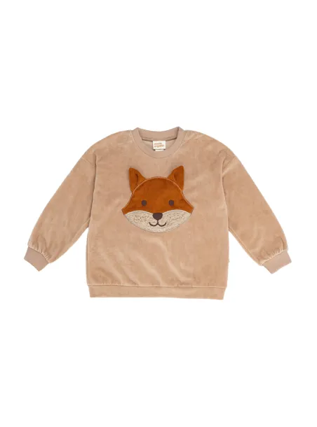 Chenille sweatshirt with embroidery