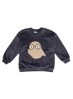 Chenille sweatshirt with embroidery 2