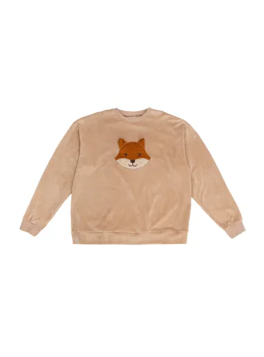 Fox chenille sweatshirt