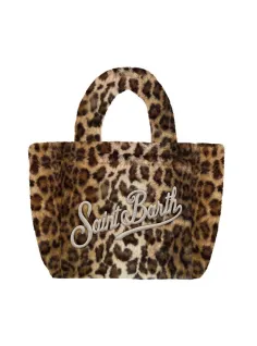 Mini soft fur Leopard Vanity bag