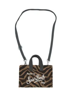 Borsa Phone bag felt Zebra