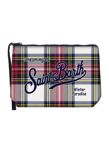 Borsa Pochette Aline Tartan 10