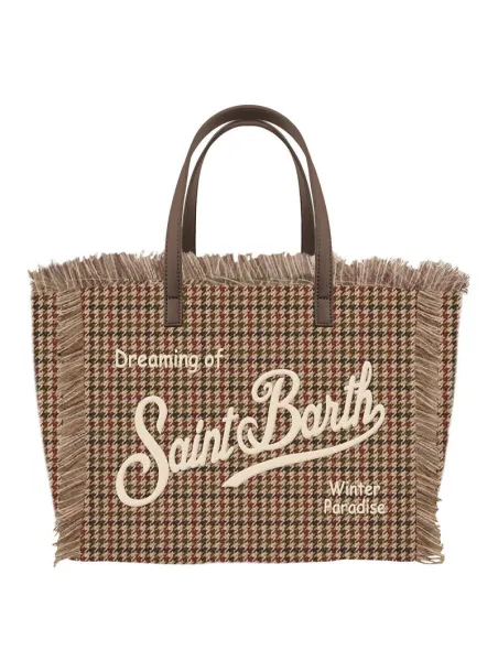 Borsa Vanity mini wool Pied de poule