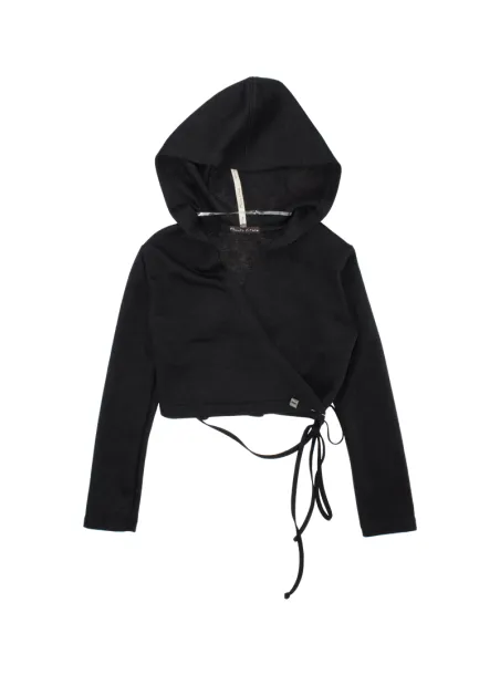 CROSS SHAPE CARDIGAN BLACK - MANILA GRACE