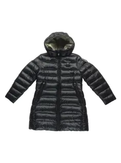 ECO FEATHER LONG DOWN JACKET  BLACK/BEIGE - BLAUER