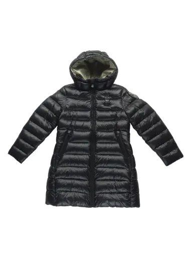 ECO FEATHER LONG DOWN JACKET  BLACK/BEIGE - BLAUER